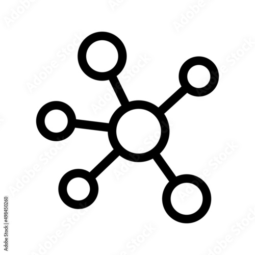 Chemical molecule vector icon symbol design