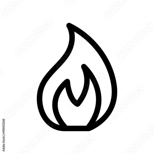 Fire flame vector icon symbol design