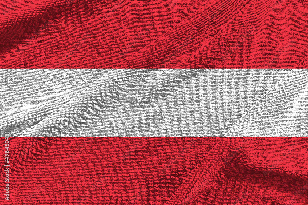 Austria flag wave background,Symbols of Austria , 3D illustration Austria flag wave background,Symbols of Austria , 3D illustration