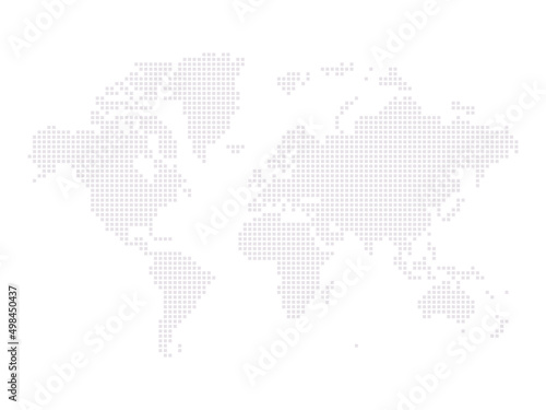 世界地図のグレードット背景 world map 
