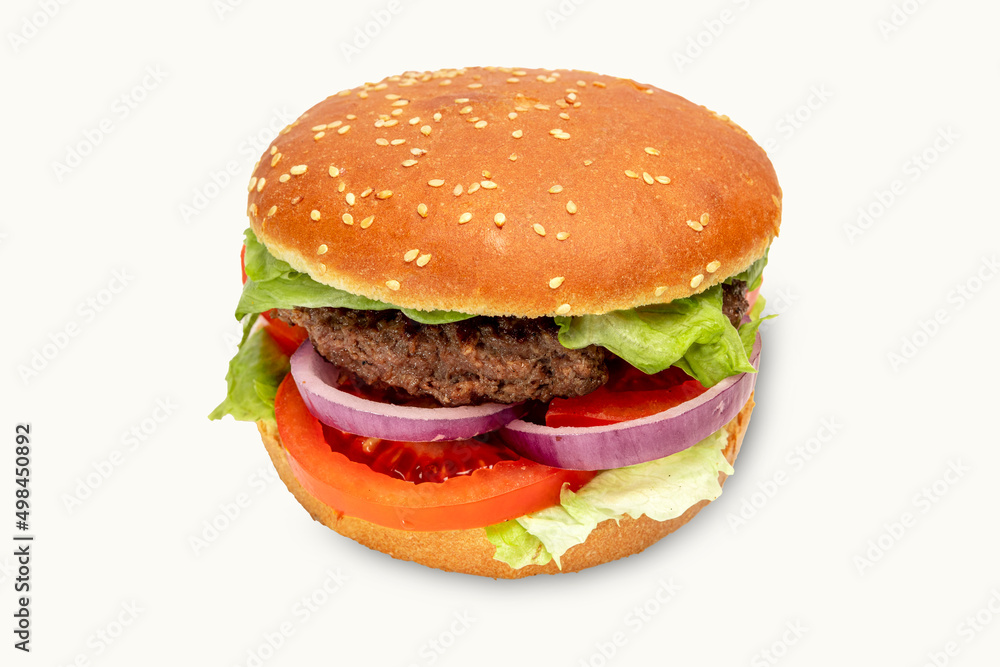 delicious burger isolated for menu fast food delicious burger isolated for menu fast food