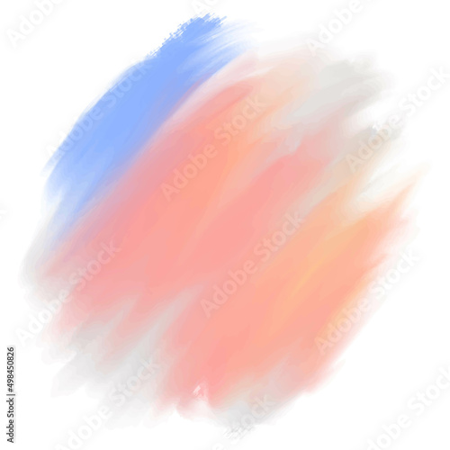 Watercolor brush decoration element background. watercolor design