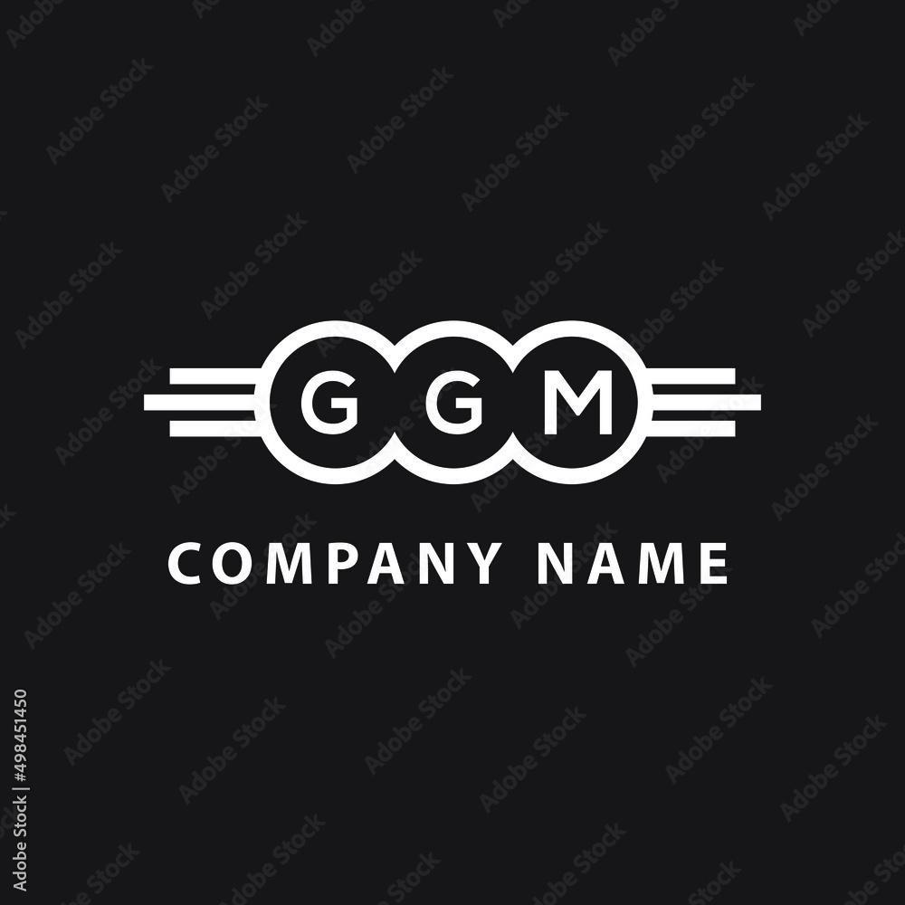 GGM letter logo design on black background. GGM creative initials letter logo concept. GGM letter design. GGM letter logo design on black background. GGM creative initials letter logo concept. GGM letter design.