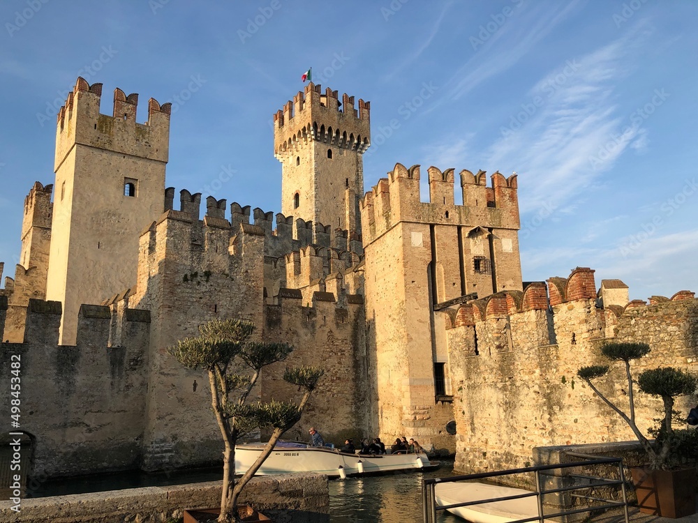 The Scaligero Castle in Sirmion on the Garda Lake