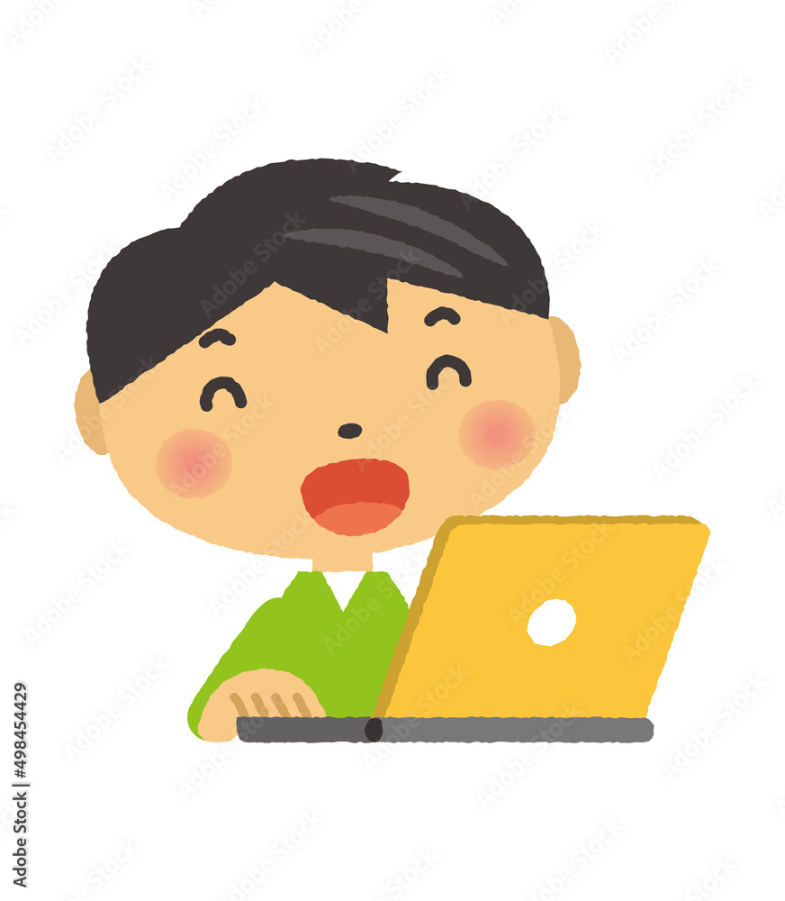 パソコン 人物 パソコン 人物