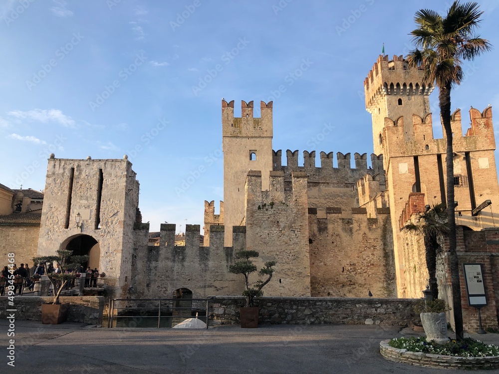 The Scaligero Castle in Sirmion on the Garda Lake