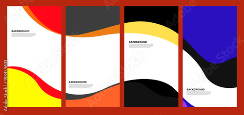 Abstract liquid and fluid abstract shape for brochure design template