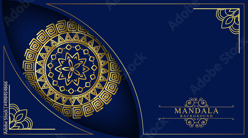 Luxury mandala background with golden arabesque pattern Arabic Islamic east style. Ramadan Style Decorative mandala. Mandala for print, poster, cover, brochure vector eps 10.