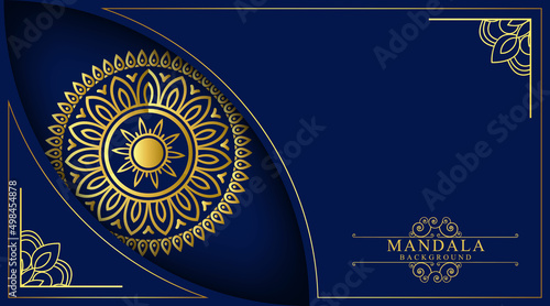 Luxury mandala background with golden arabesque pattern Arabic Islamic east style. Ramadan Style Decorative mandala. Mandala for print, poster, cover, brochure vector