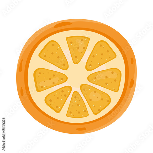 half orange fruit