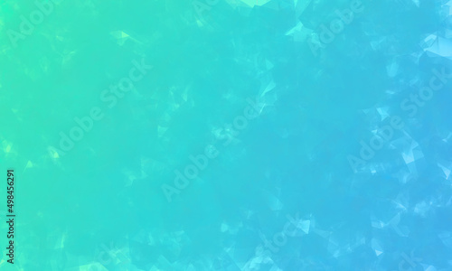 Abstract background pattern with soft gradients in blue and turquoise with crystals © TimonsIllustration