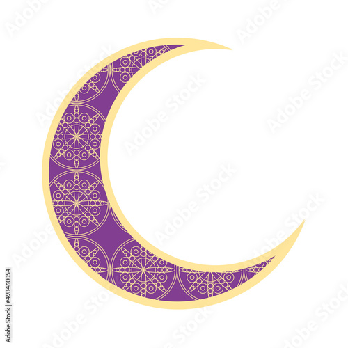 muslim creascent moon purple photo