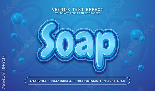 Soap Editable Vector Text Effect.