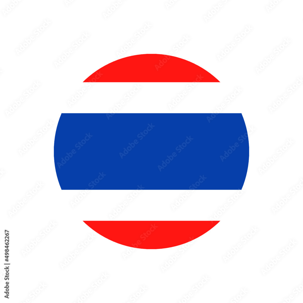 Thailand flag circle vector illustration. Thailand flag circle vector illustration.