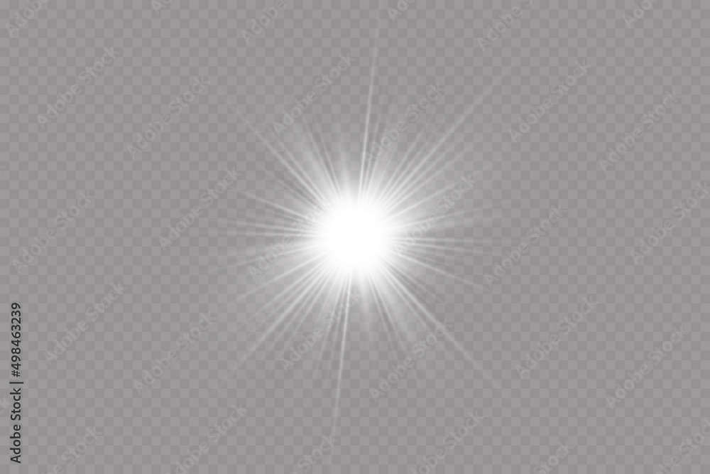 Bright light effects. Shiny stars.glare, explosion, sparkle, line, sun flare, spark and stars.