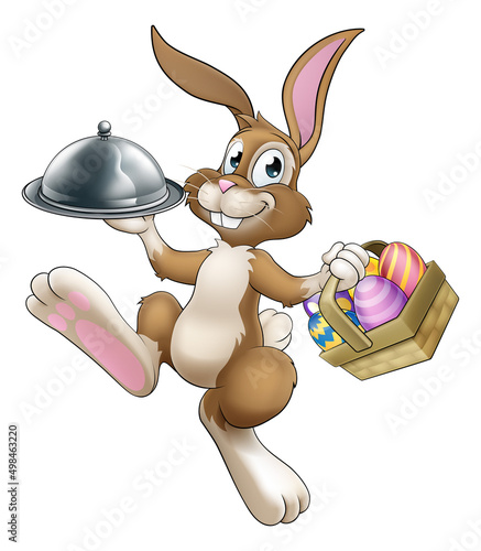 Easter Bunny Rabbit Cartoon...