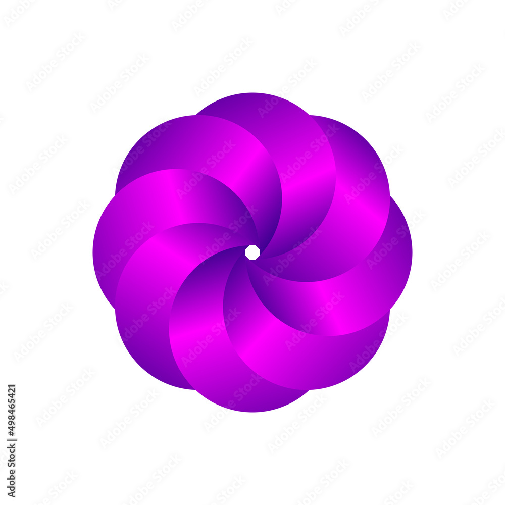 Geometric business logo in shape of letter O Geometric business logo in shape of letter O