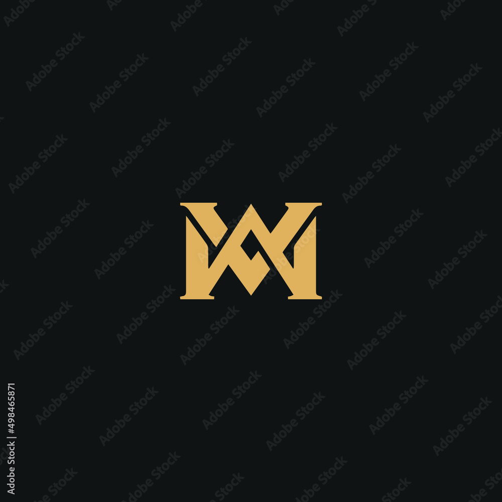 Initial linked letter VW logo design. Modern letter VW logo design ...