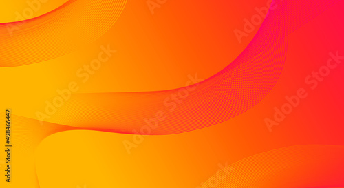 Minimal technology bright yellow abstract background. abstract modern yellow lines background vector. Orange abstract curve wave clean light gradient background