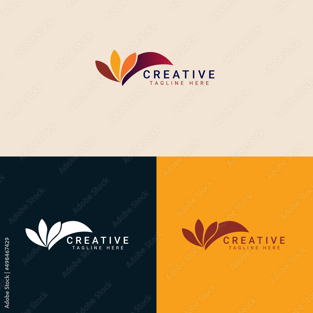 Creative tree leaf logo design vector illustration . Nature logo concept vector illustration. Plant, nature and ecology vector logo