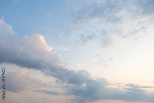 Evening sky, sunset sky, nature background, cloudy day