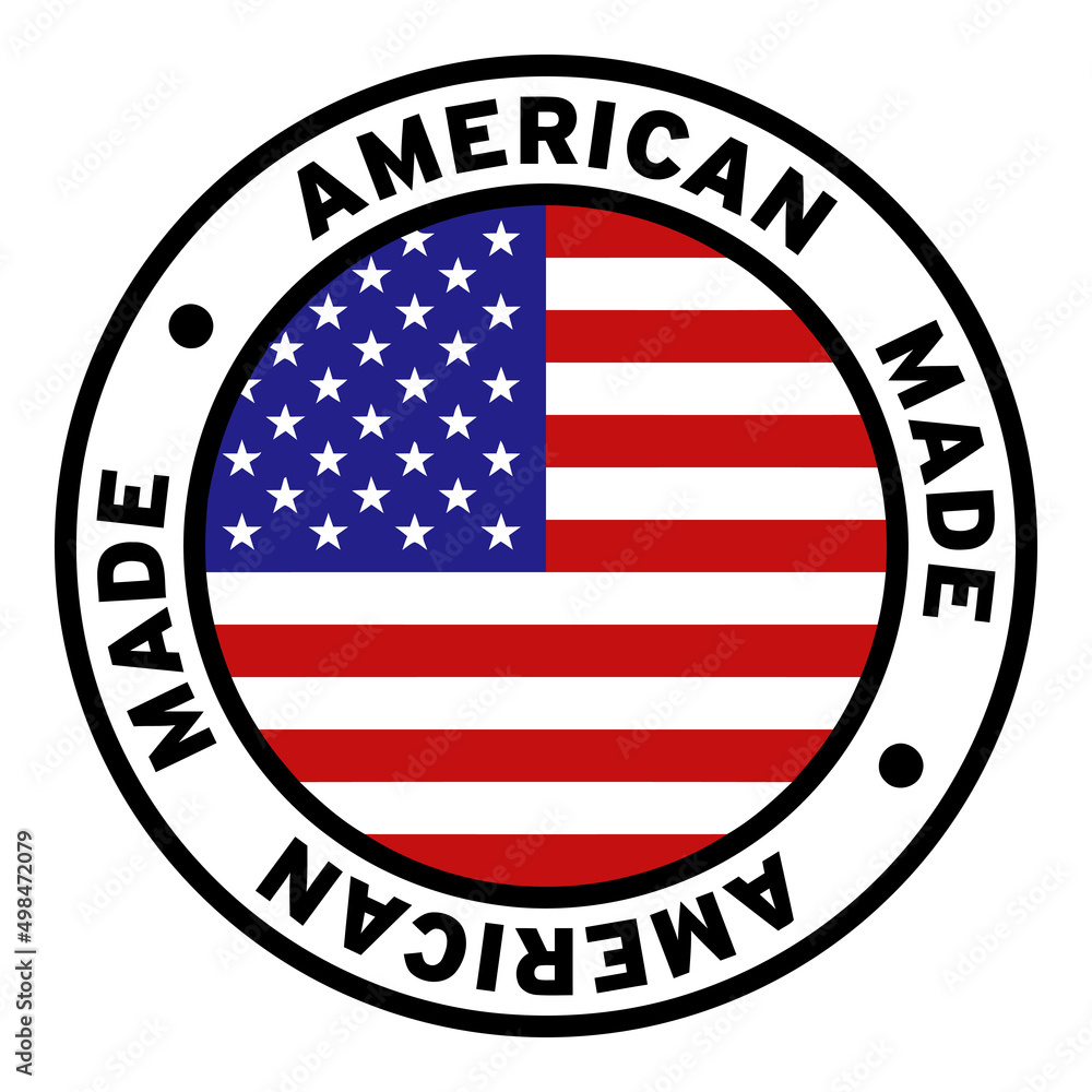 Round American Made United States Flag Clipart Round American Made United States Flag Clipart