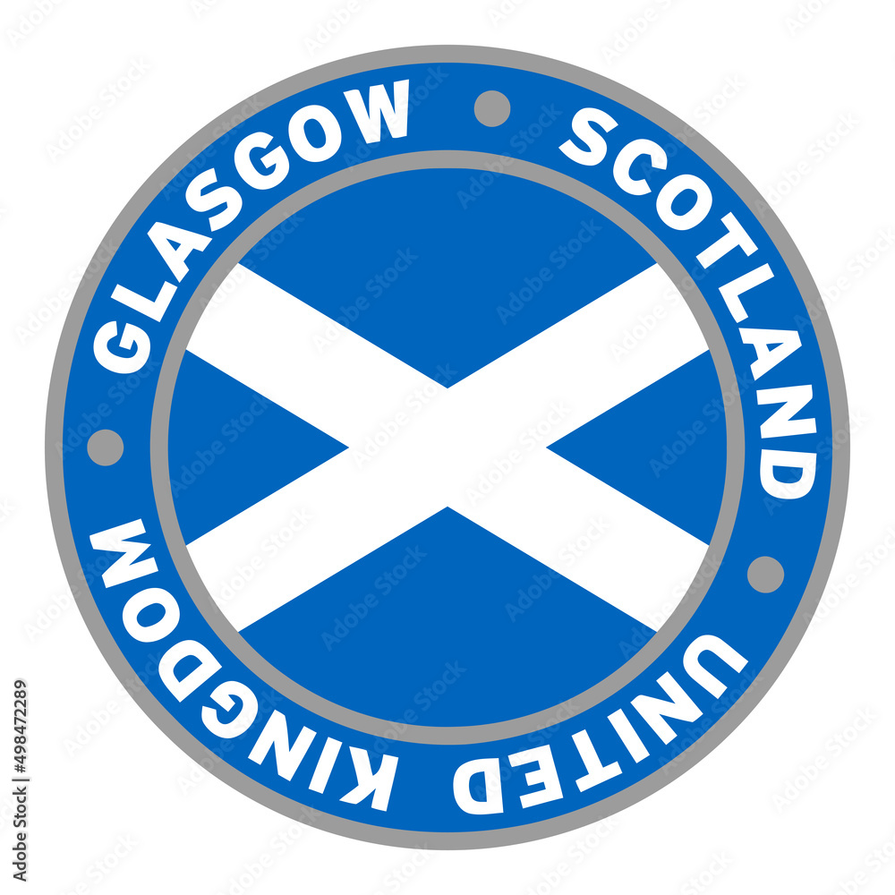 Round Glasgow Scotland United Kingdom Flag Clipart 3 Round Glasgow Scotland United Kingdom Flag Clipart 3