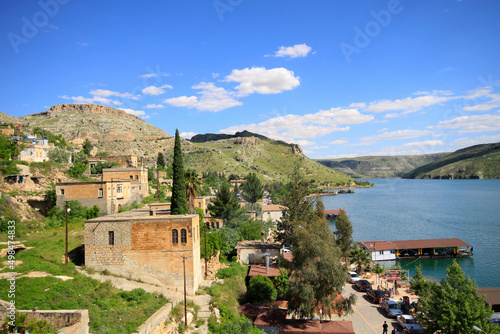 Abandoned old town view in Halfeti Town of Sanliurfa Province photo