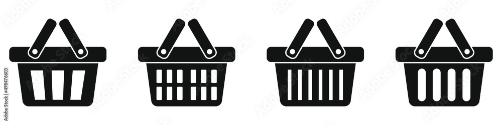 Shopping basket icon - vector illustration Shopping basket icon - vector illustration