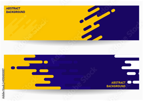 illustration of a set of modern banners
