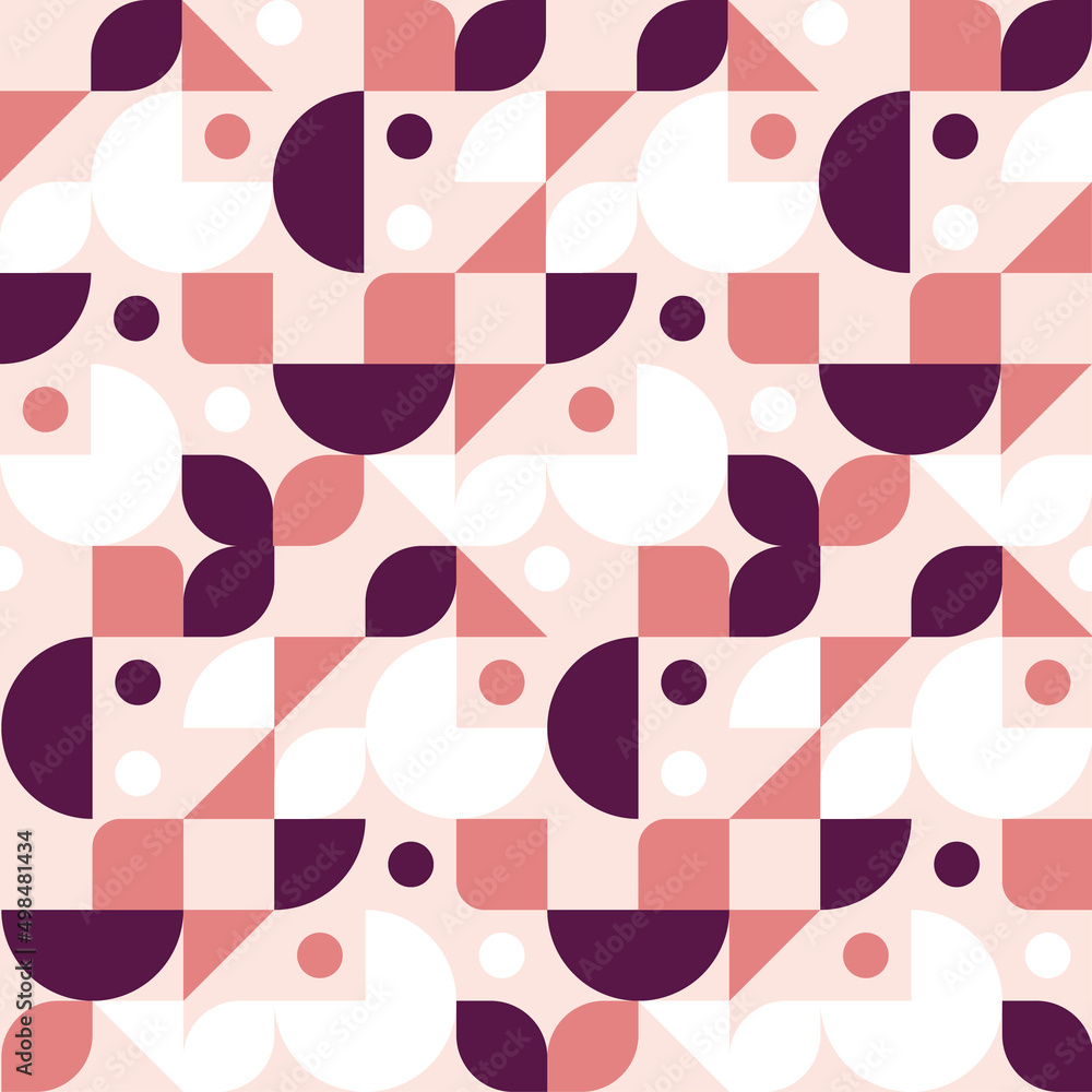Abstract minimal geometric seamless pattern