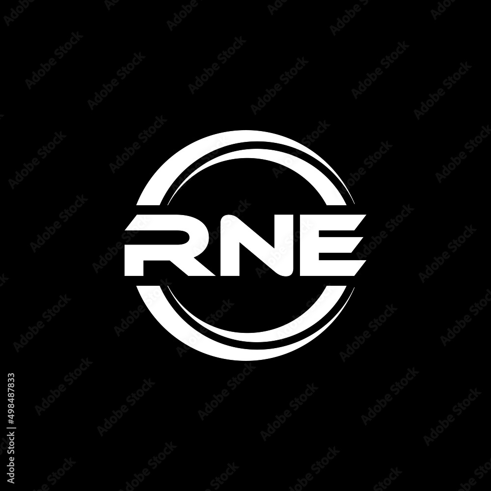 RNE letter logo design with black background in illustrator, vector logo modern alphabet font overlap style. calligraphy designs for logo, Poster, Invitation, etc. RNE letter logo design with black background in illustrator, vector logo modern alphabet font overlap style. calligraphy designs for logo, Poster, Invitation, etc.