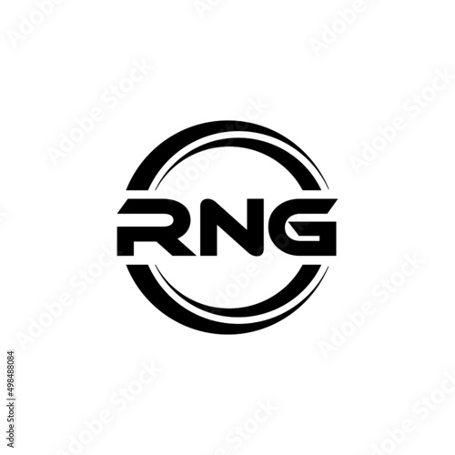 RNG letter logo design with white background in illustrator  vector logo modern alphabet font overlap style. calligraphy designs for logo  Poster  Invitation  etc.
