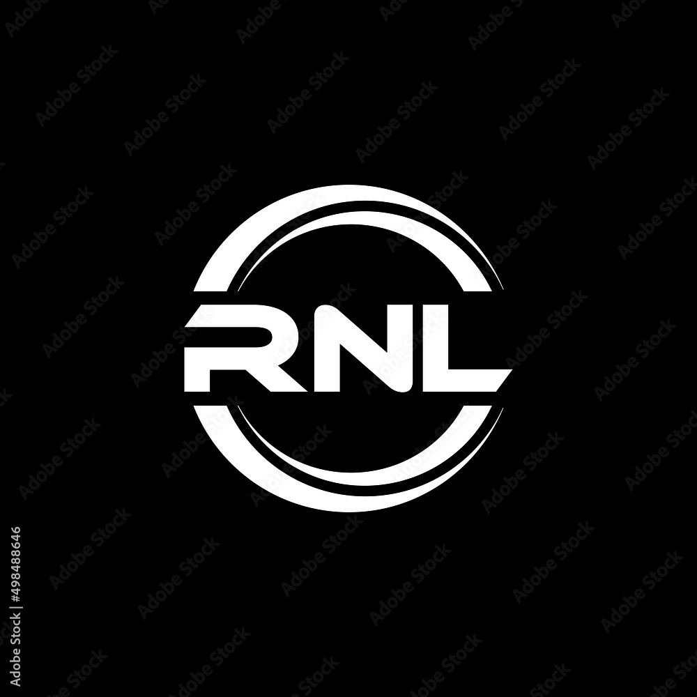 RNL letter logo design with black background in illustrator, vector logo modern alphabet font overlap style. calligraphy designs for logo, Poster, Invitation, etc. RNL letter logo design with black background in illustrator, vector logo modern alphabet font overlap style. calligraphy designs for logo, Poster, Invitation, etc.