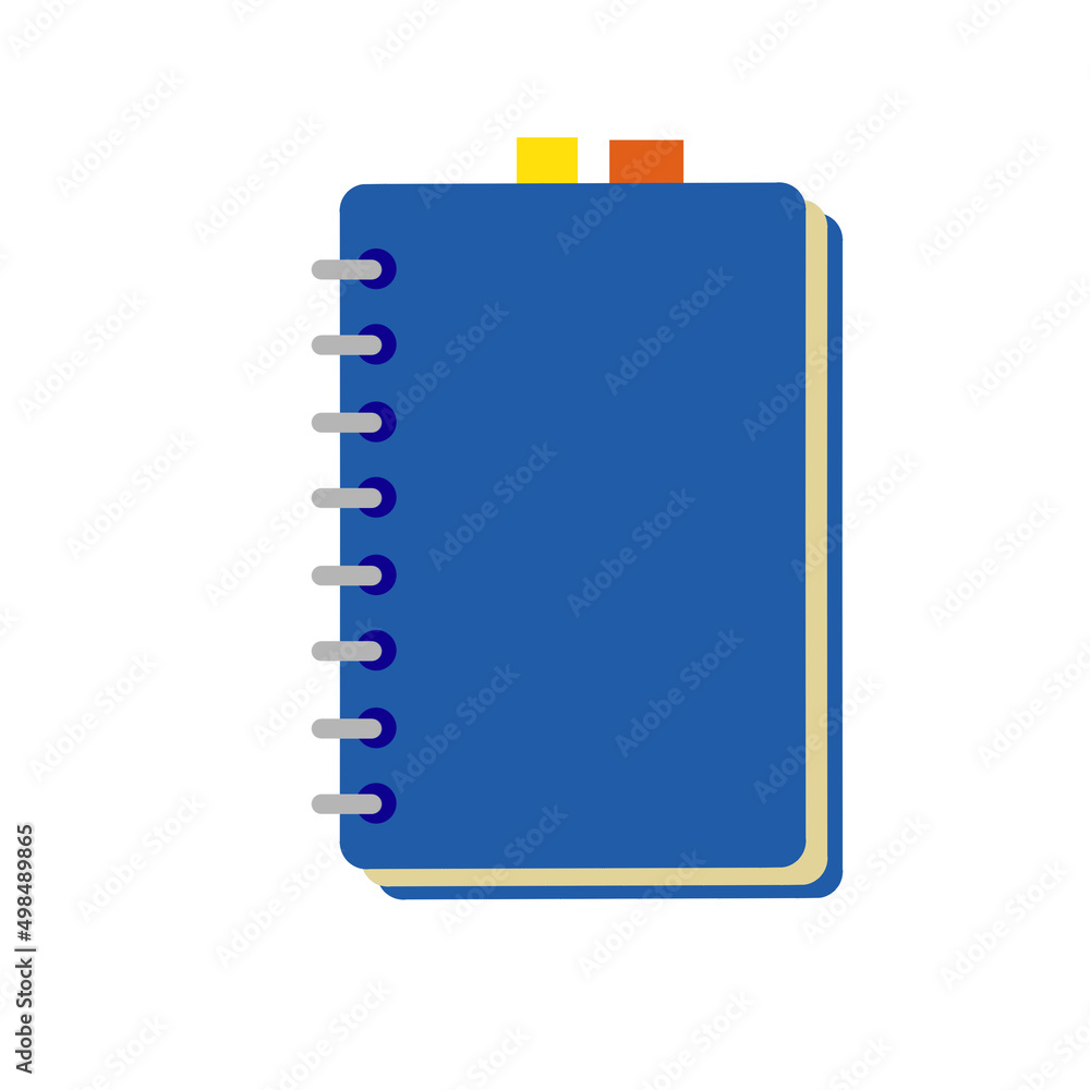 Notepad. Closed notebook for writing. School book or textbook for studying Notepad. Closed notebook for writing. School book or textbook for studying