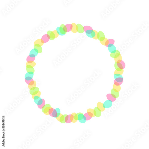 circle of transparent eggs