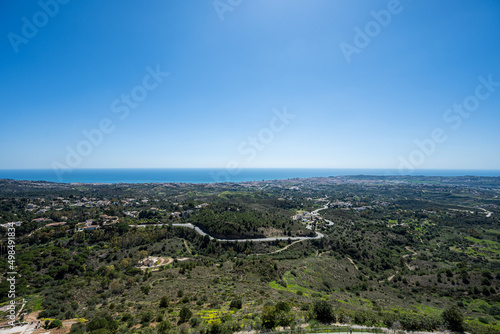 mountain roads view of Spanish hills