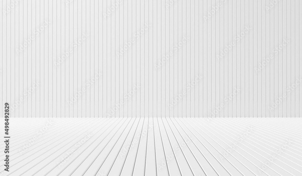 Empty interior modern white wall design floor home 3d background space