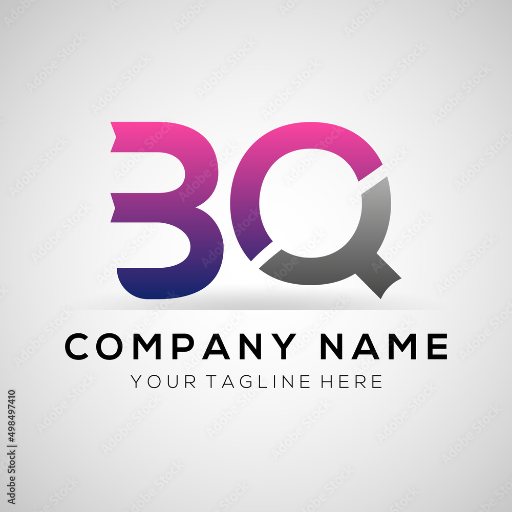 BQ Logo Template Design. Creative Letter BQ Modern Business Logo Vector Template . BQ Logo Template Design. Creative Letter BQ Modern Business Logo Vector Template .