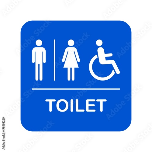 Restroom icon vector. symbol for web site Computer and mobile vector