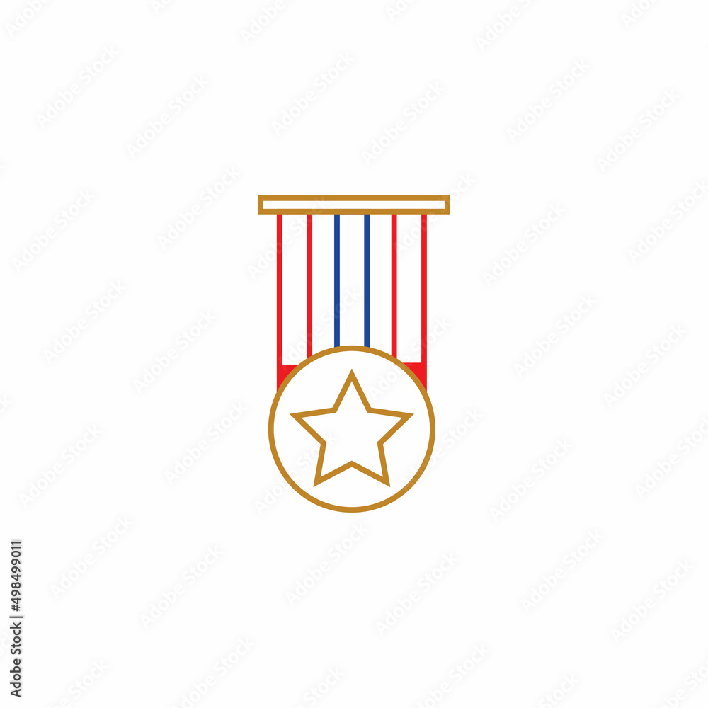 Medal icon vector background template illustration Medal icon vector background template illustration