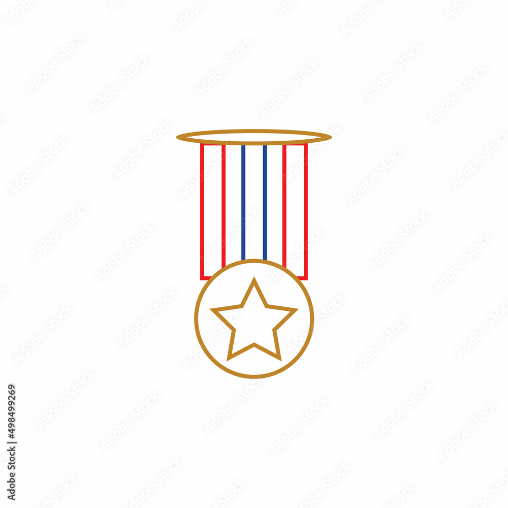Medal icon vector background template illustration Medal icon vector background template illustration