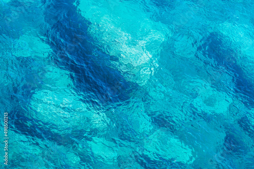 Pure turquoise seawater texture.