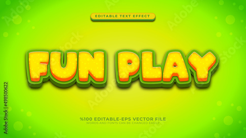 3D fun editable text effect