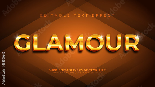 Gold editable text effect