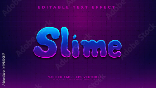 Slime liquid editable text effect