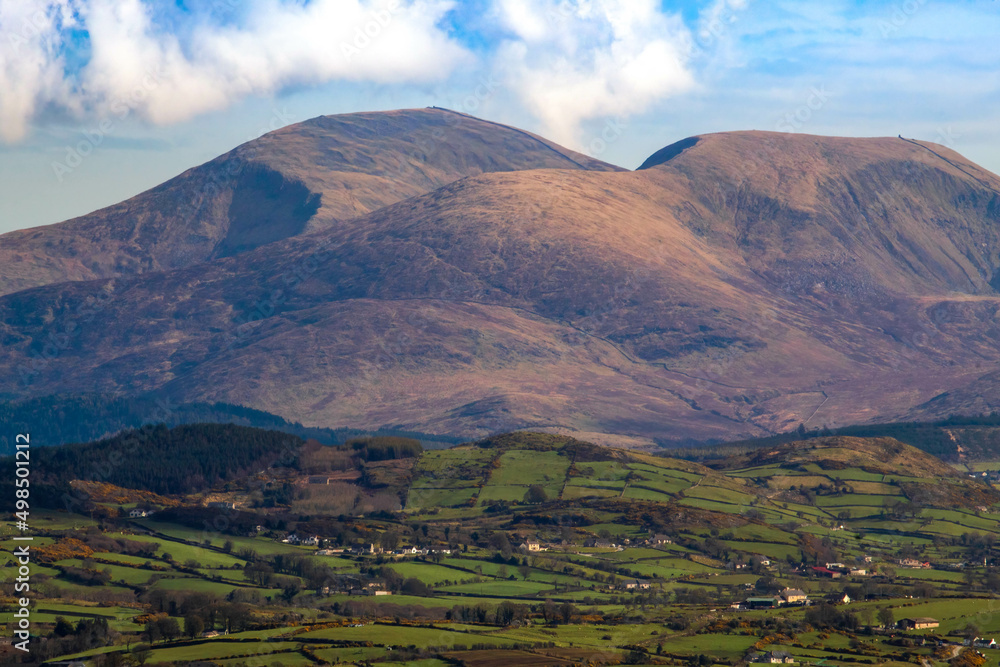 Slieve Donard In The Mourne Mountains. Taken from Windy Gap, Banbridge.  Donard is the highest point in N.Ireland.  The Mountains inspired Percy French to Write His Song 