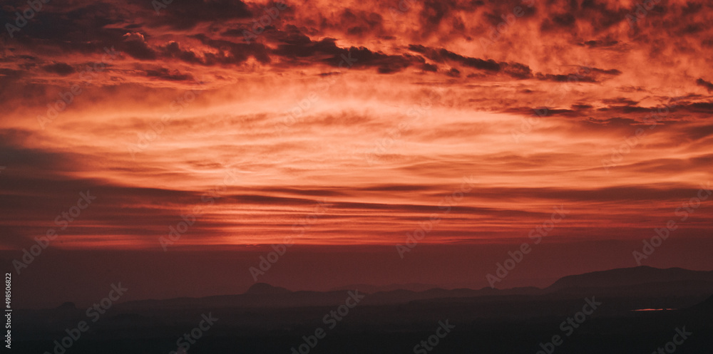 Sunset over Sigiriya Rock, Sri Lanka