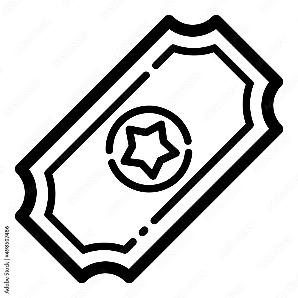 Ticket Flat Icon Isolated On White Background Ticket Flat Icon Isolated On White Background