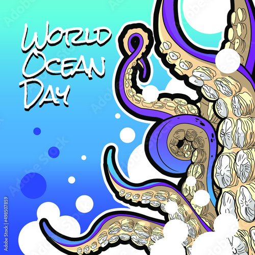World ocean day vector illustration design